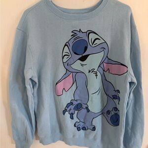 Disney Pastel Blue Stitch Sweatshirt